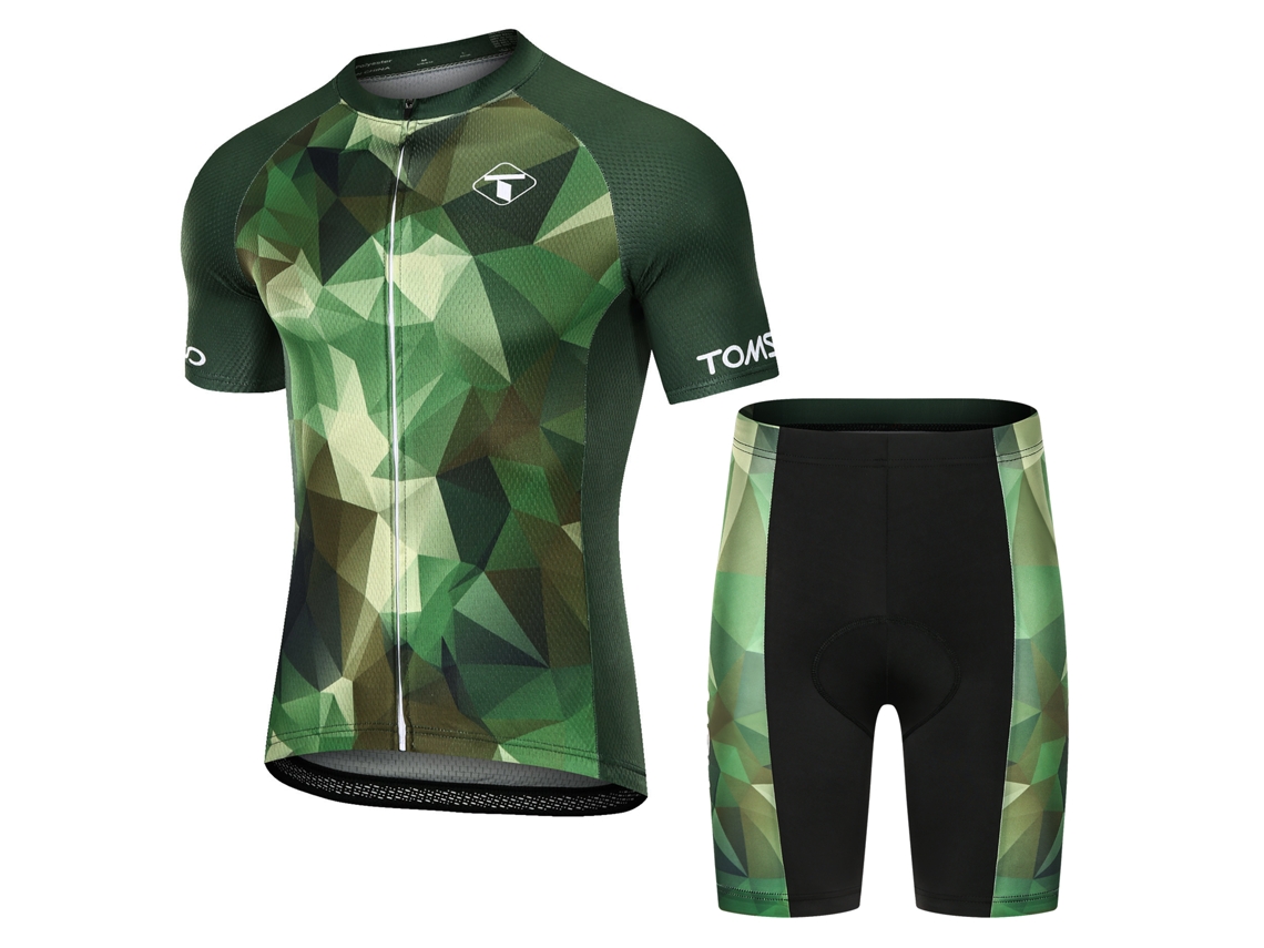 Omni-conjunto De Roupa De Ciclismo Para Homem Quick Dry: Camiseta E Calções Curtos Com Cueiro Para Bicicleta De Estrada E Mtb