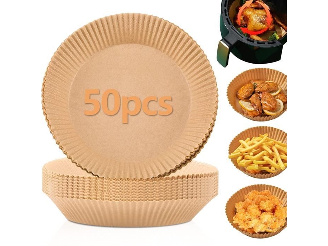 Folhas de Papel para Fritadeira a Ar Folhas de Papel Pergaminho para Fritadeira a Ar Forro de Papel para Fritadeira a Ar Folhas de Papel de Cozinha