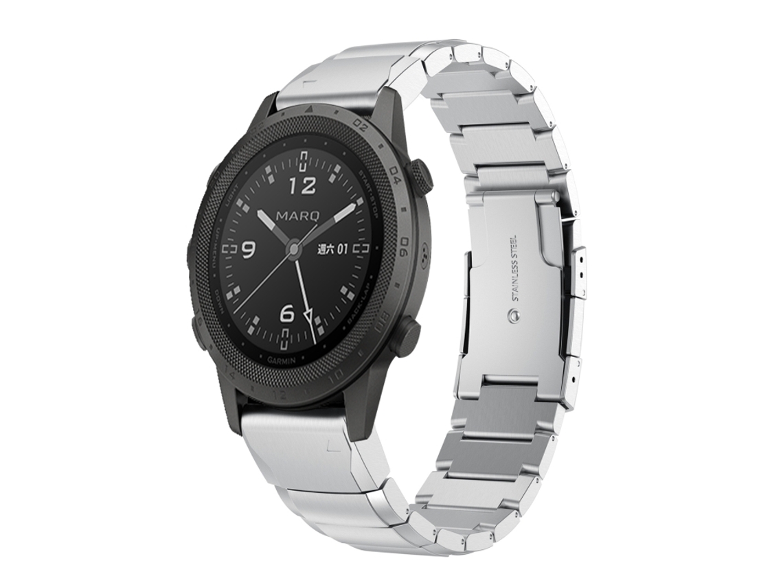 Bracelete Garmin Marq Commander Estampa de Casco de Tartaruga Prata XIAOMOYU (22mm)