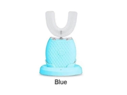 Escova de Dentes Elétrica Sônica em Formato U, Limpeza Bucal 360 Graus, Automática Silicone com Luz Azul Fria para Claream GOKOCO