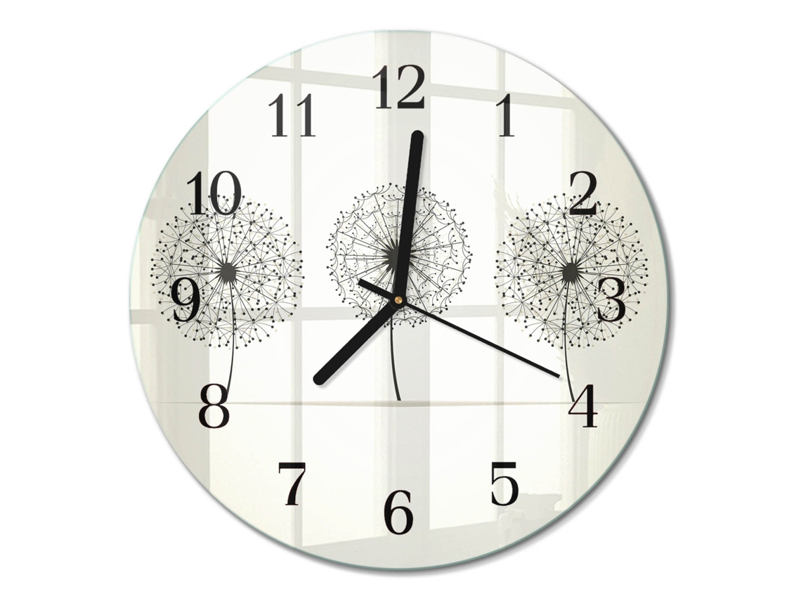 Relógio De Parede De Vidro Paris Espelharte (30 Cm)