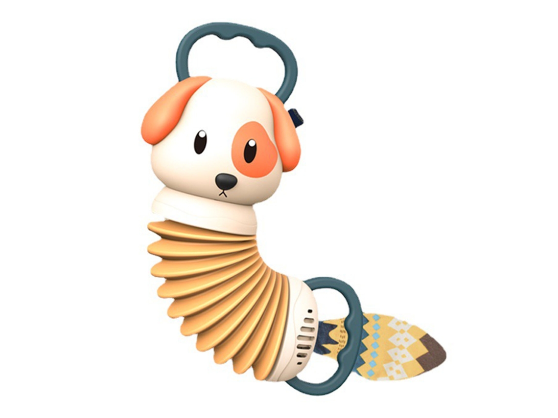 Mali brinquedo Acordeão Infantil Educativo com Design Animal para Bebês e Cães