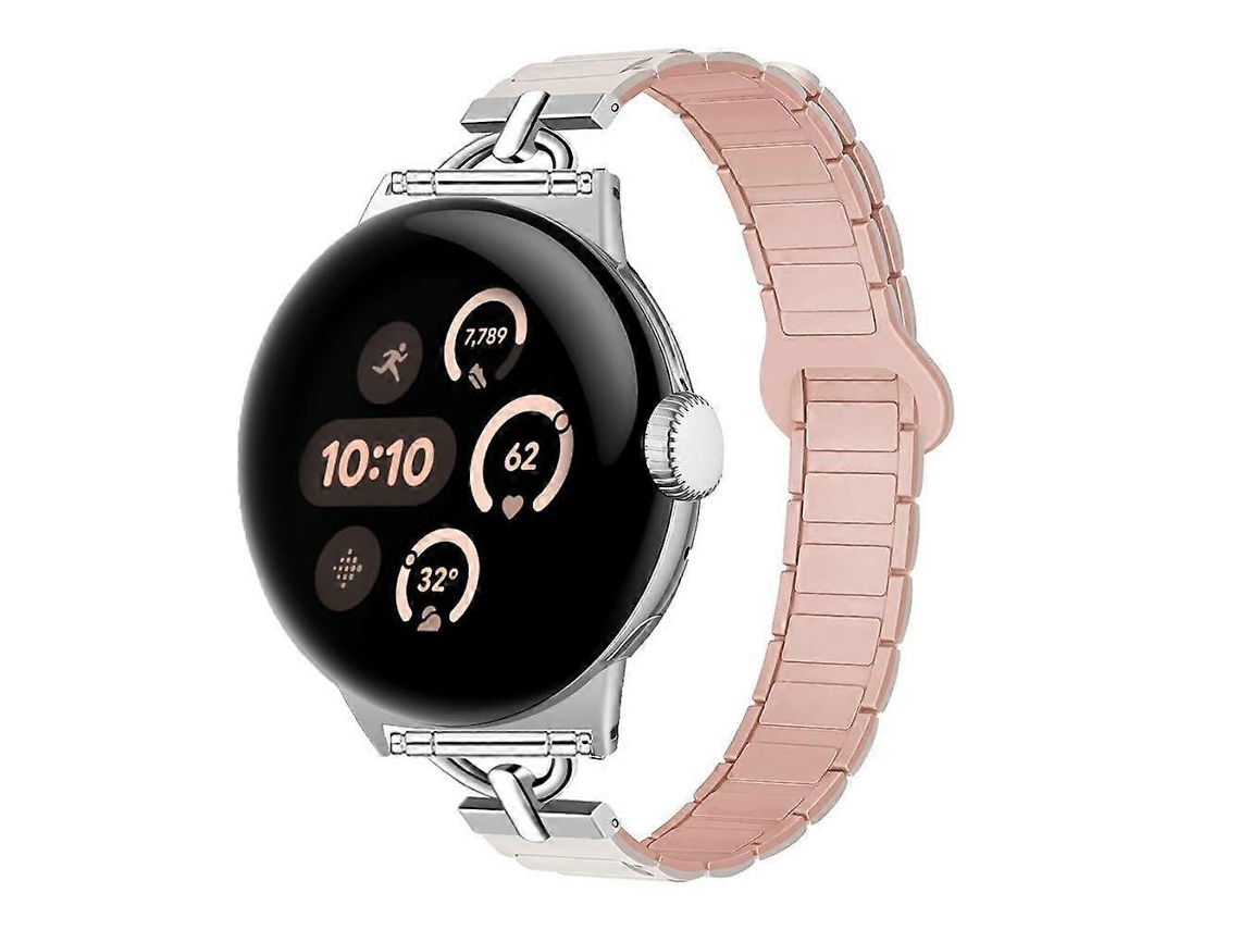 Pulseira De Silicone Magnética Em Formato De D Com Três Contas