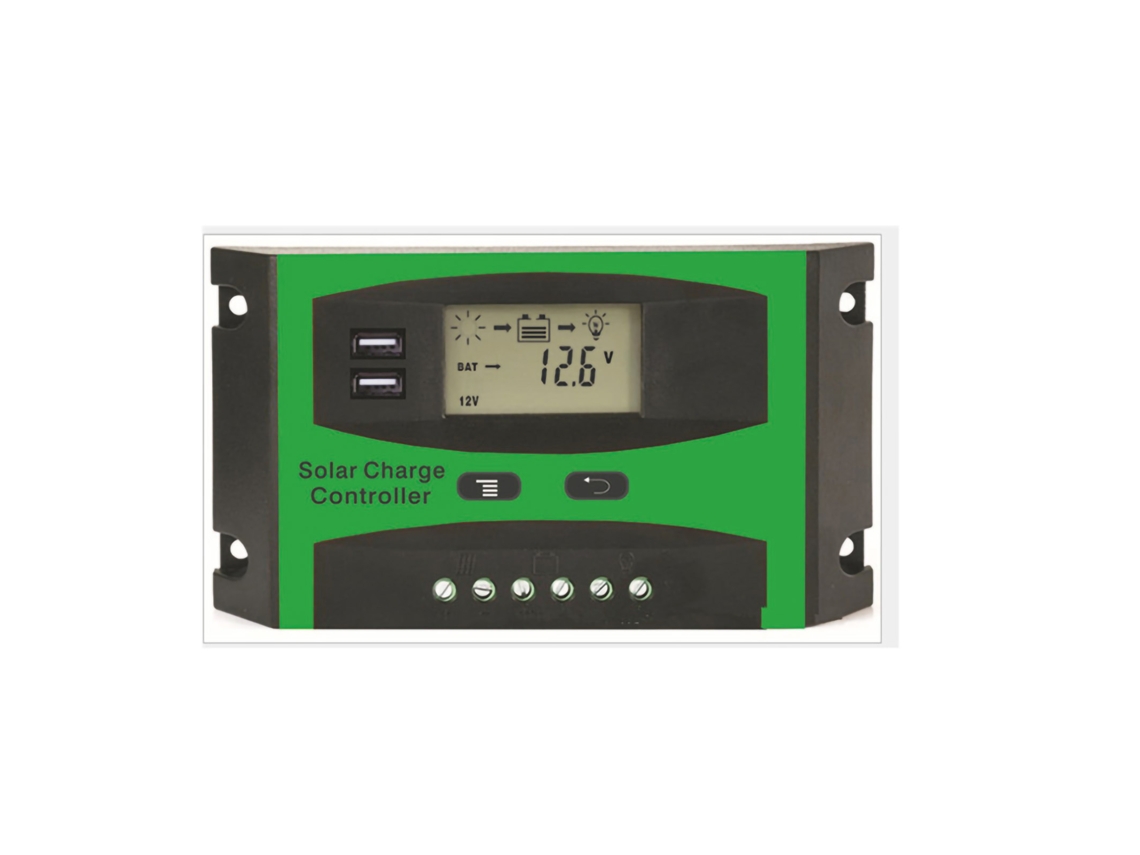 CONTROLADOR Solar Dual Usb com Tela LCD para Painel e Bateria Solar