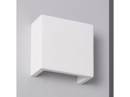 Aplique De Parede Led De 7 W, Em Gesso, Com Iluminação Dupla Face, Cor Esmeralda Branco