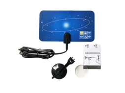 Mali antena de Tv Digital Ultra Fina Portátil para Sinal Hd com Design Slim e Prática para Uso em Casa e Viagens