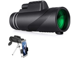 Telescópio Monocular 12x50 Hd Bak4 Prisma Ip68 Tripé Adaptador Smartphone Concertos Caça Pássaros Preto Bestvite