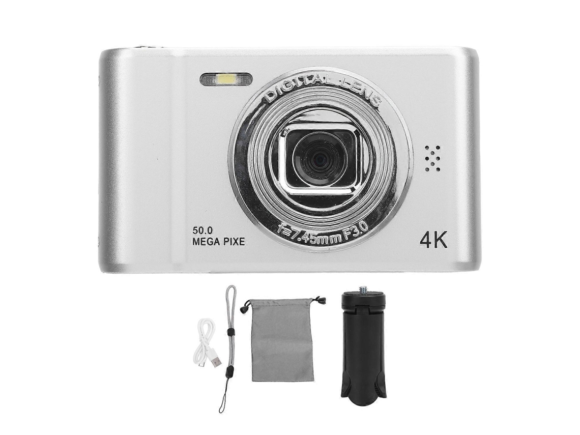 Câmara Digital Compacta 50mp Fotografia E Vídeo 4k Com Zoom 8x E Ecrã Ips De 2,4 Polegadas