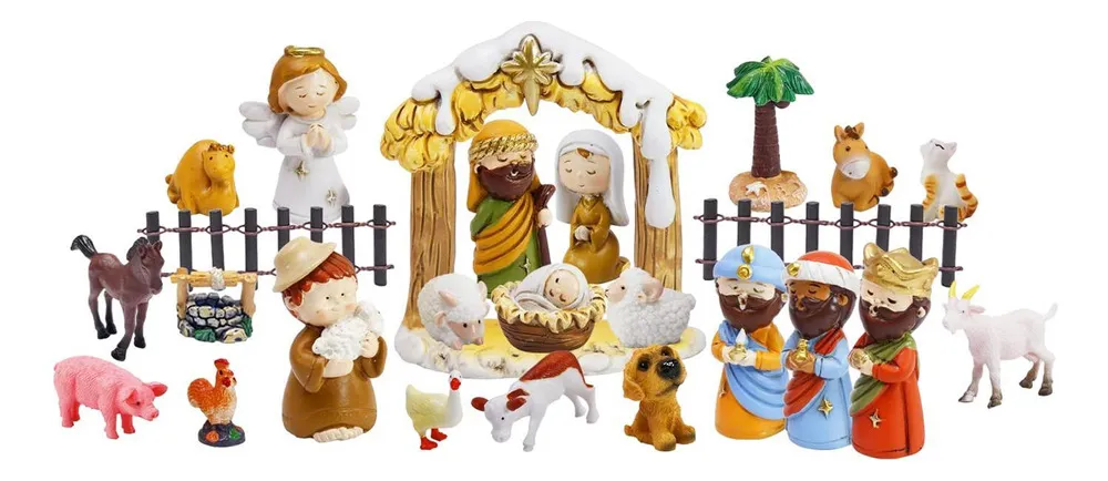 Novo Calendário Fazer Advento do Presépio De Natal, Conjunto De 24vayotoy