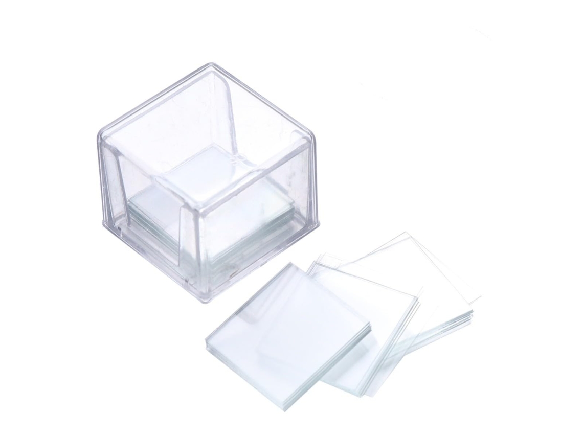 100 Lâminas De Vidro Para Microscópio Óptico