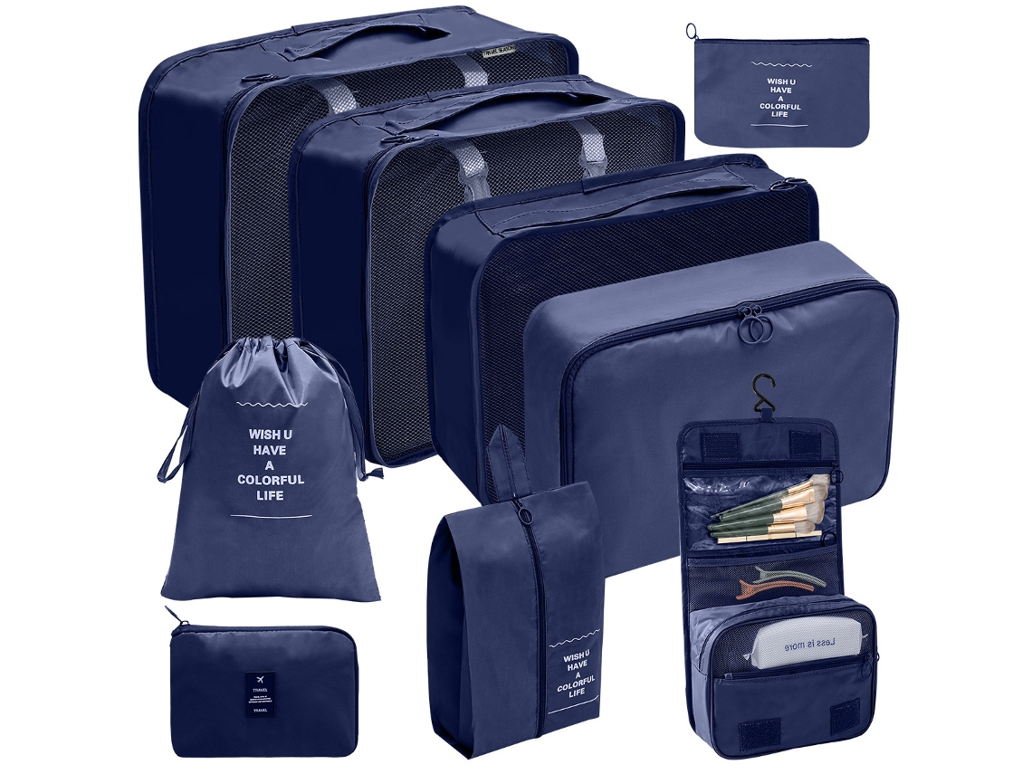 Conjunto de Bolsas Organizadoras para Viagem BRILVIBERA