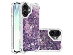 Capa De Tpu Compatível Com Iphone 17 Com Glitter E Areia Movediça, À Prova De Choque -lingling