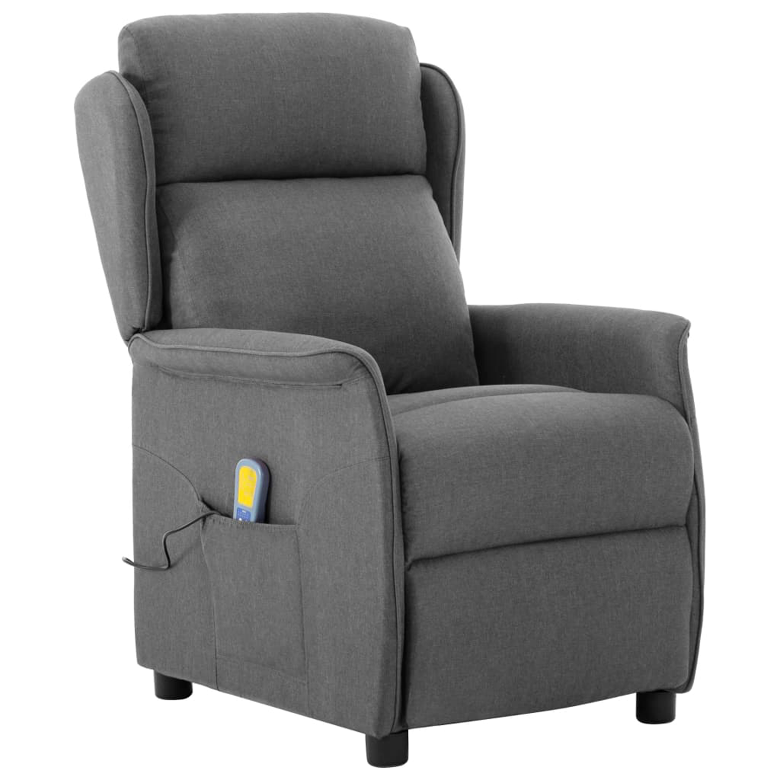 Conjunto 1 Cadeira De Massagem Moderna Vidaxl Cinzento-claro Poliéster (93.5 X 67.5 X 101.5 Cm)