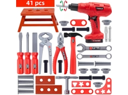 Conjunto De Ferramentas Infantil, 41 Pcs Brinquedos Educativos Para Montar, Ideal Para Presente De Natal Ou Aniversário Para Crianças Cuich
