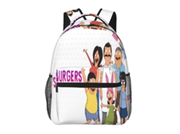 Mochila De Estudante I79 Bobs Burgers, Durável E Leve, À Prova Dágua E Com Alça De Ombro Respirável. Olysi Shop