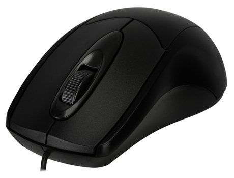 Rato Ótico Basic, USB, 800-1200-1600 DPI, Preto