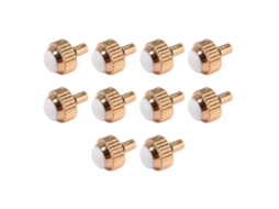 10 Peças Corona Reloj Acero Inoxidable Ouro Rosa Peça De Reposição 4mm Acessório