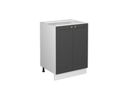 Móvel baixo de cozinha Vicco Fame-Line, ouro antracite, 60 cm, mármore PA