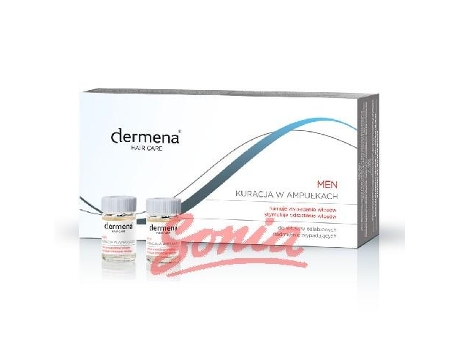 Tratamento capilar masculino em ampolas inibidoras de queda de cabelo 15 x 5ml DERMENA