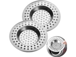 2 Filtros De Pia Com Grelha Em Aço Inoxidável Para Cozinha E Banheiro, Anti-entupimento