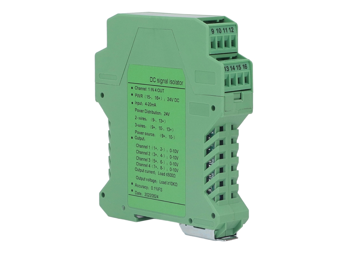 Laxiscreed Isolador De Sinal De Corrente Dc Com 1 Entrada E 4 Saídas Para Plc