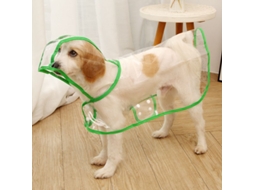 Capa De Chuva Canina, Com Capuz, Em Pu
