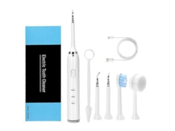 Nova Escova De Dentes Elétrica Removedora De Tártaro, Artefato Dental, Escova De Dentes Elétrica Com Fio Dental E Escova De Limpeza Facial (branca)