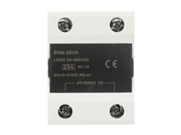 Relé De Estado Sólido 24-480vac Brm-25va Para Automação Industrial Com Potenciômetro Ajustável