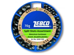 Sortimento Chumbos Split Shot Fine Azul 70 Gzebco