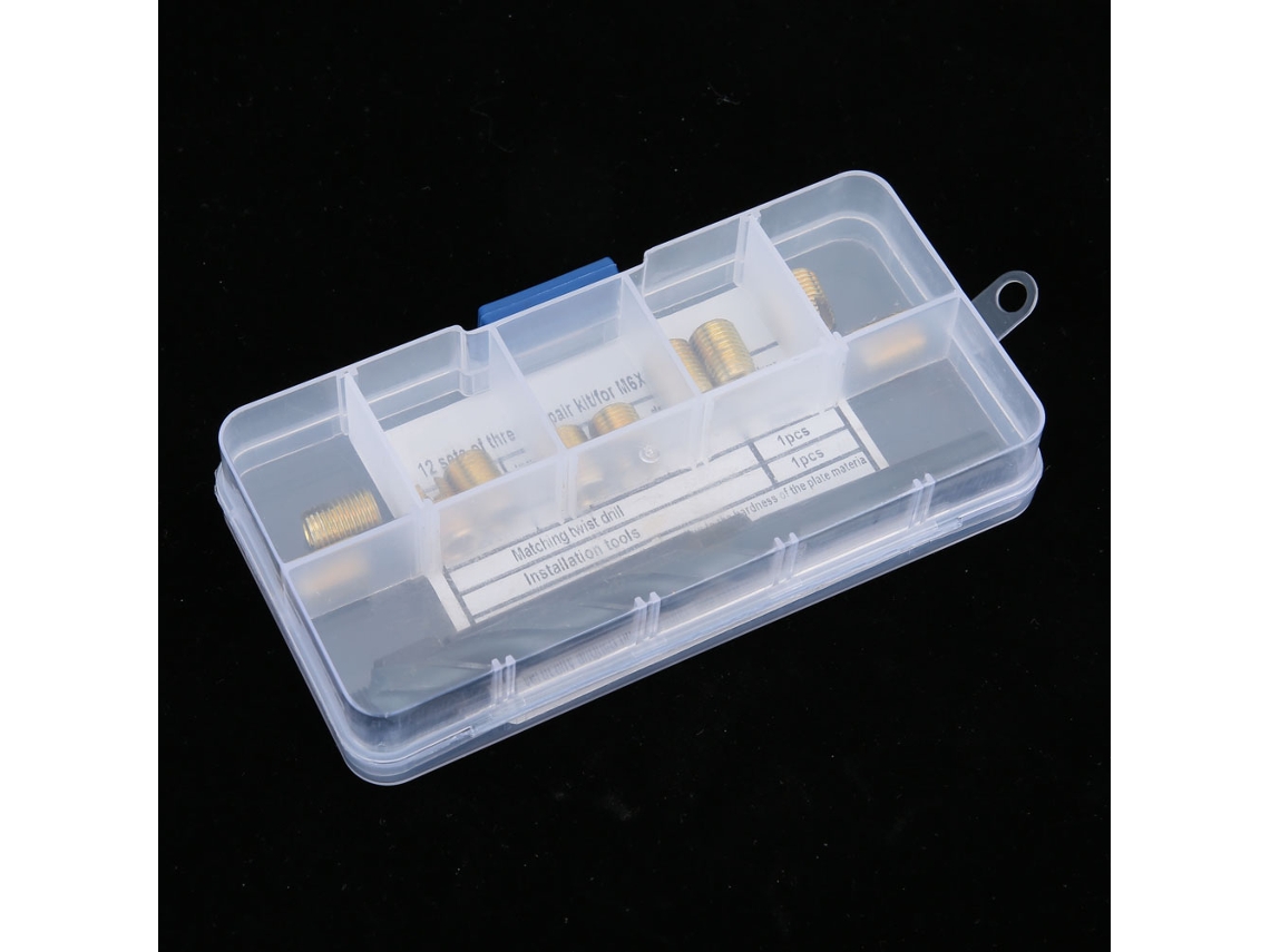 Kit De Reparação De Rosca M6x1 Laxiscreed Com Inserções E Ferramentas Para Reparar Roscas Danificadas