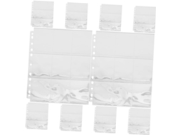 Conjunto Com 10 Folhas De Reposição Para Álbum De Fotos, Protetores De Transparentes Compartimentos,