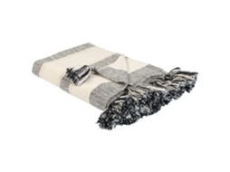 Manta Decorativa Beliani Cayir De Algodón Beige 130x170x1