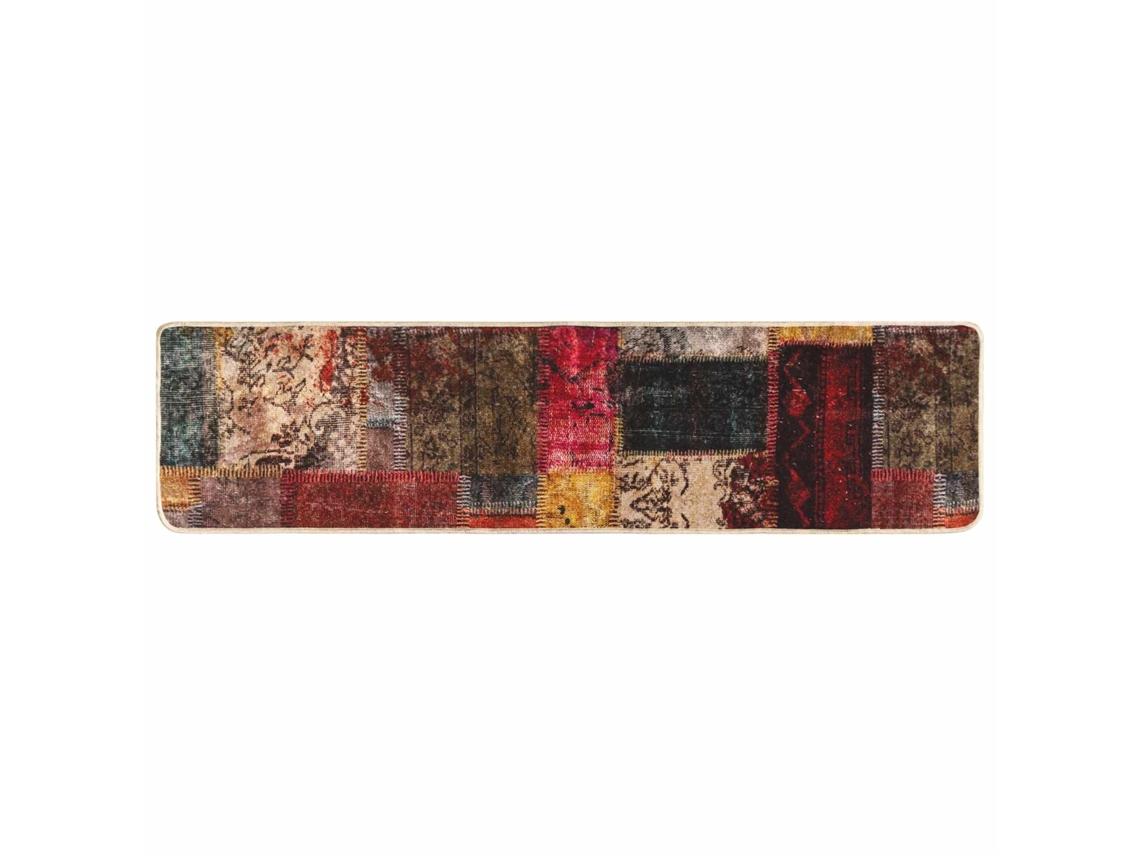 Conjunto 1 Tapete Runner Vidaxl Multicolorido Poliéster (50 X 250 Cm)