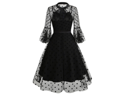 Roupas de Natal Vintage Malha Bordado Patchwork Vestido de Duas Peças Xl