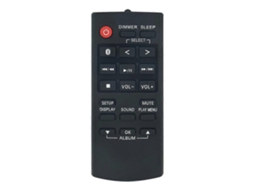 Controle Remoto N2qayb001215 Para Sistema De Áudio Com Alto-falantes Panasonic Sa-akx320gs-k, Sa-akx520e-k, Sc-tmax10e-k E Sc-ua30.