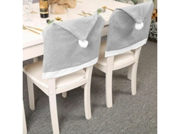 Capuz De Papai Noel Para Cadeira De Jantar Decorativo Natal Mesa Ornamentação Festiva 4 Peças