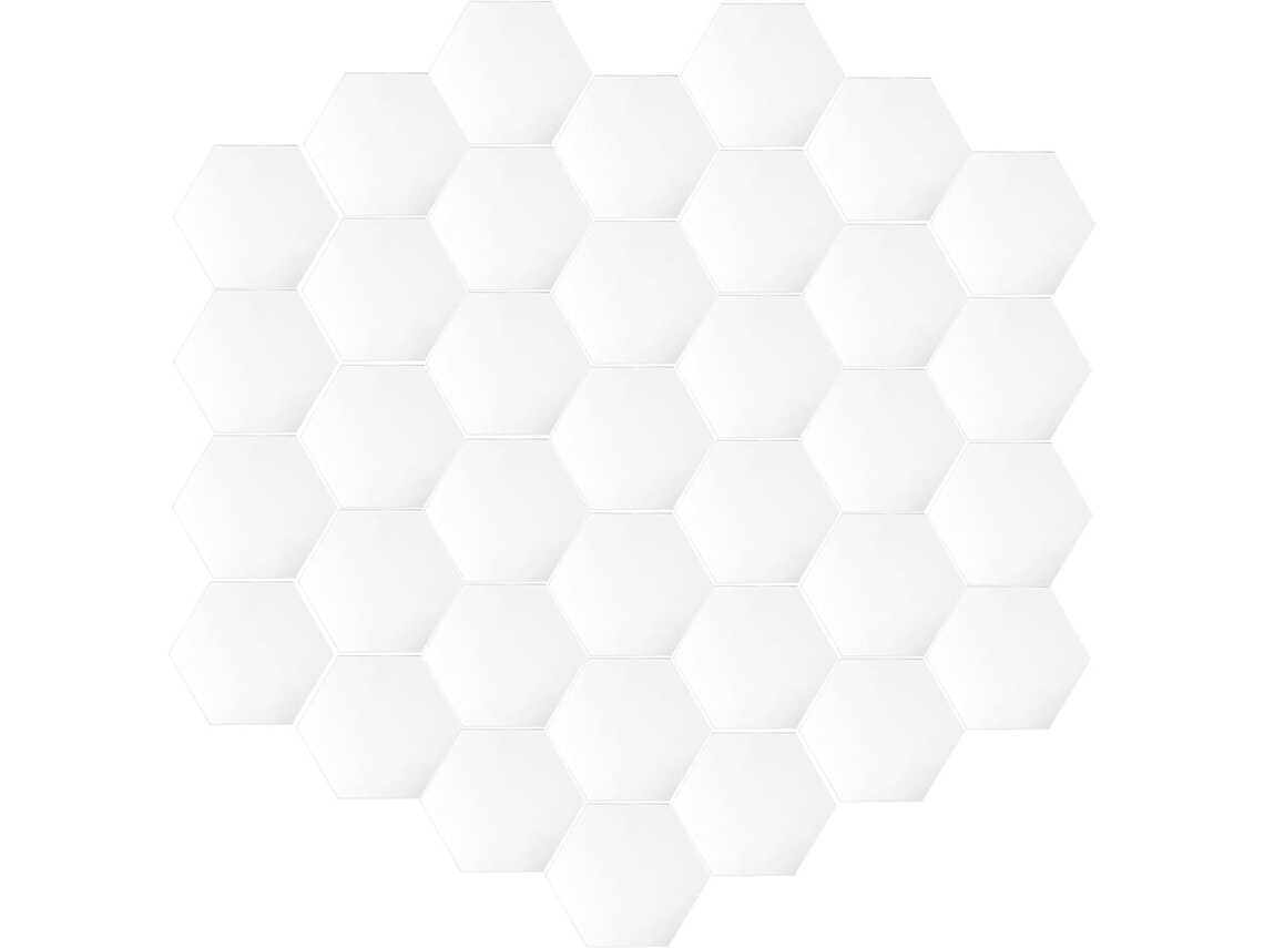 De 36 Adesivos De Parede Hexagonais Em Acrílico Espelhado, Adesivos Decorativos À Prova Dágua, Tamanho Mini 46x40x23 Gokoco