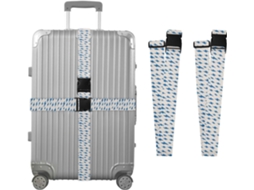 Conjunto De 2 Cintas Bagagem Com Estampa Raio Azul Para Malas, Cintas De Viagem, Acessórios Para Cintos, Conector De