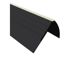 Perfil De Borda De Escada Quest Pvc 40x40 Mm Fluorescente, Preto, 150 Cm
