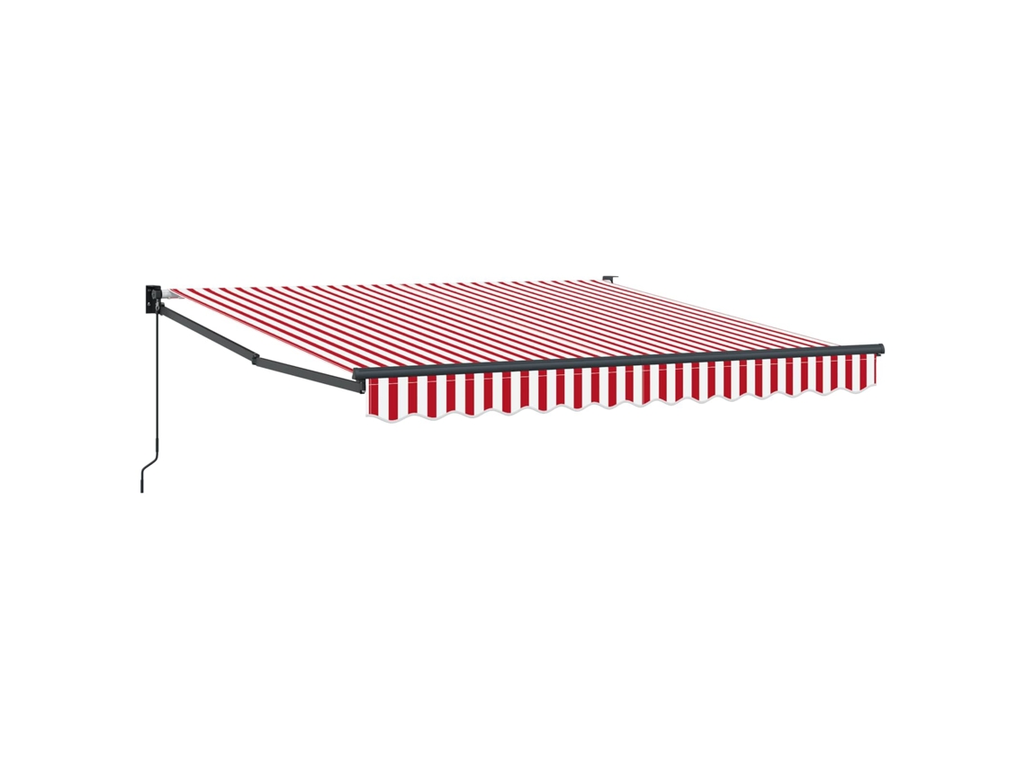 Conjunto 1 Toldo Externo Vidaxl Vermelho Poliéster (350 X 250 Cm)