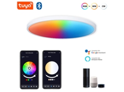 Candeeiro De Teto Inteligente Black-gosund Lb13 De 20 W, 1600 Lm, Led Rgb+cw, 30 Cm, Controlo Por Voz Com Alexa E Google Home