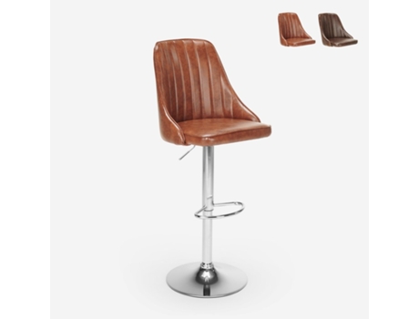 Taburete bar alto península cocina giratorio regulable acolchado Varadero