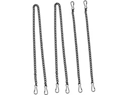 Corrente Para Pendurar Operitacx, Resistente, Preta, Em Ferro, Conjunto De 4 Peças, Fácil De Usar, Para Painés De