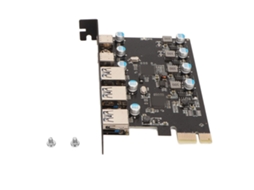 Aetheria placa Adaptadora Pci Express Usb3.1 5gbps 5 Portas para Windows e os X (3 Usb a + 2 Type C)