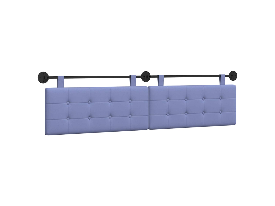 Conjunto 1 Cabeceira De Quarto Vidaxl Azul Tecido (210 X 55 X 5 Cm)