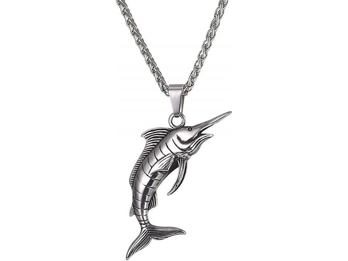 2026 colgante de Tiburón/pez/delfín Joyería Animal Collar para Hombres Niños Acero Inoxidable 05 Swordfish Inoxidável