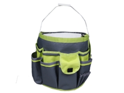 Conjunto De 1 Bolsa Para Balde Ferramentas Jardinagem Com Vários Bolsos E Blocos Cores