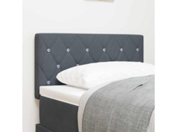 Vidaxl Cabeceira Cinza Escuro 80 Cm Veludo