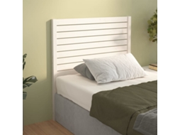 Vidaxl Cabeceira De Cama 96x4x100 Cm Pinho Maciço Branco