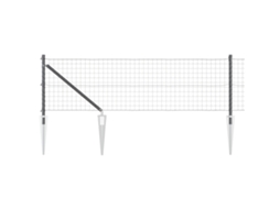 Conjunto 1 Cerca Externa Vidaxl Cinzento Aço (50 X 0,4 M)